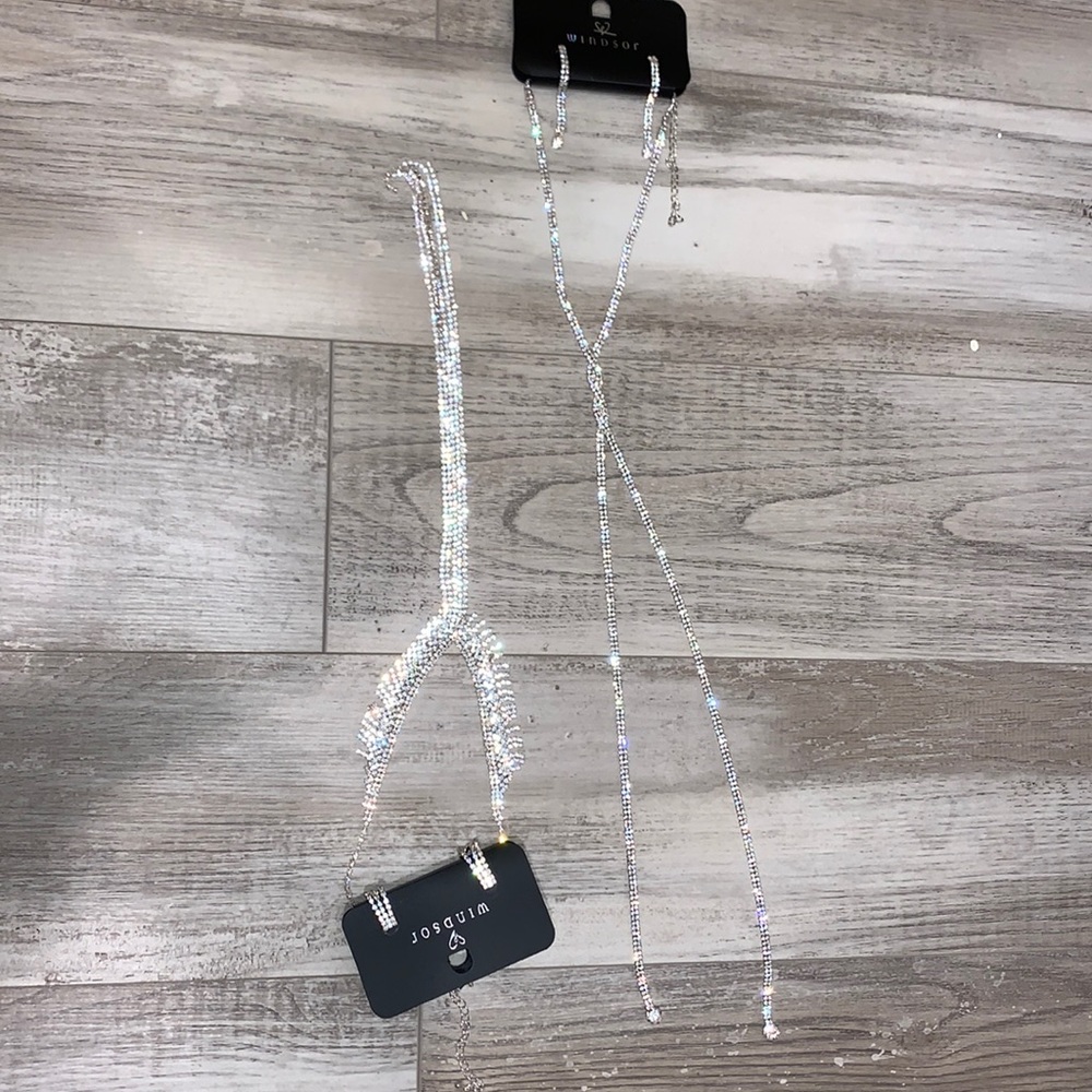 2 Sets - Party Costume Rhinestone Jewelry